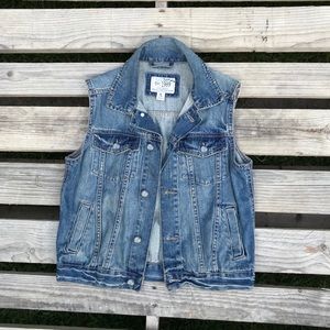 Boys M 7/8 Vintage Denim Vest